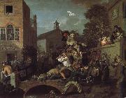 William Hogarth The auspices of the members of the election campaign Germany oil painting reproduction